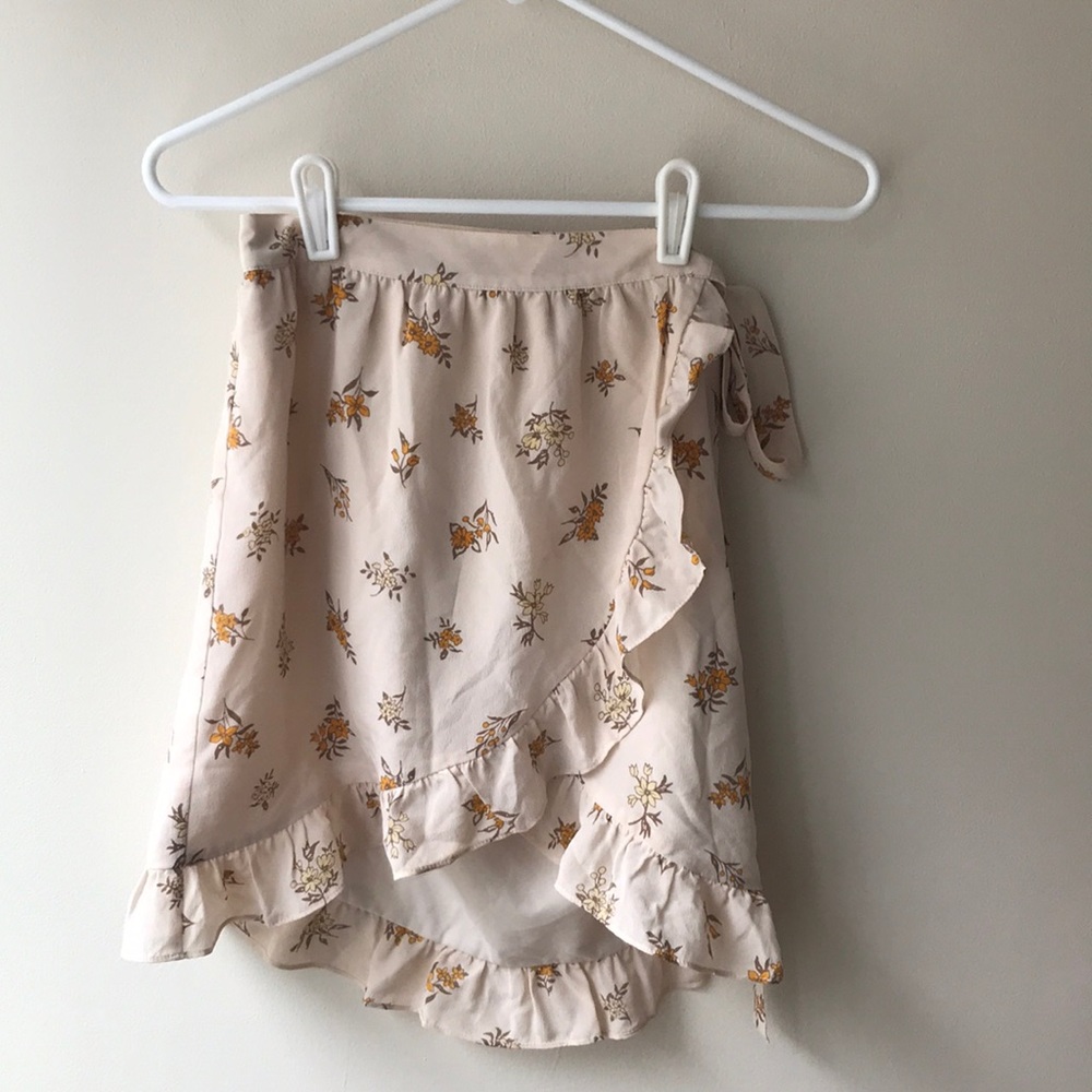 Madewell Silk Bow Tie Skirt